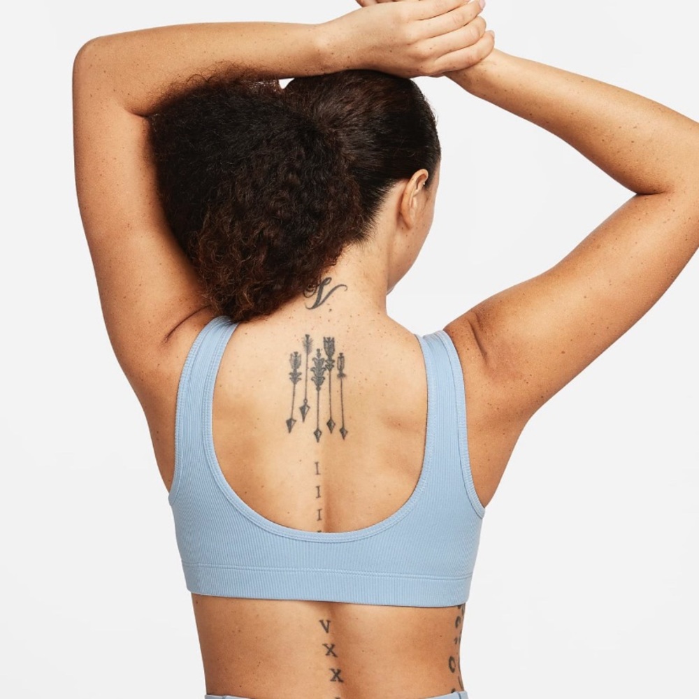 NWT Nike Alate All U Blue Ribbed Sports Bra XL